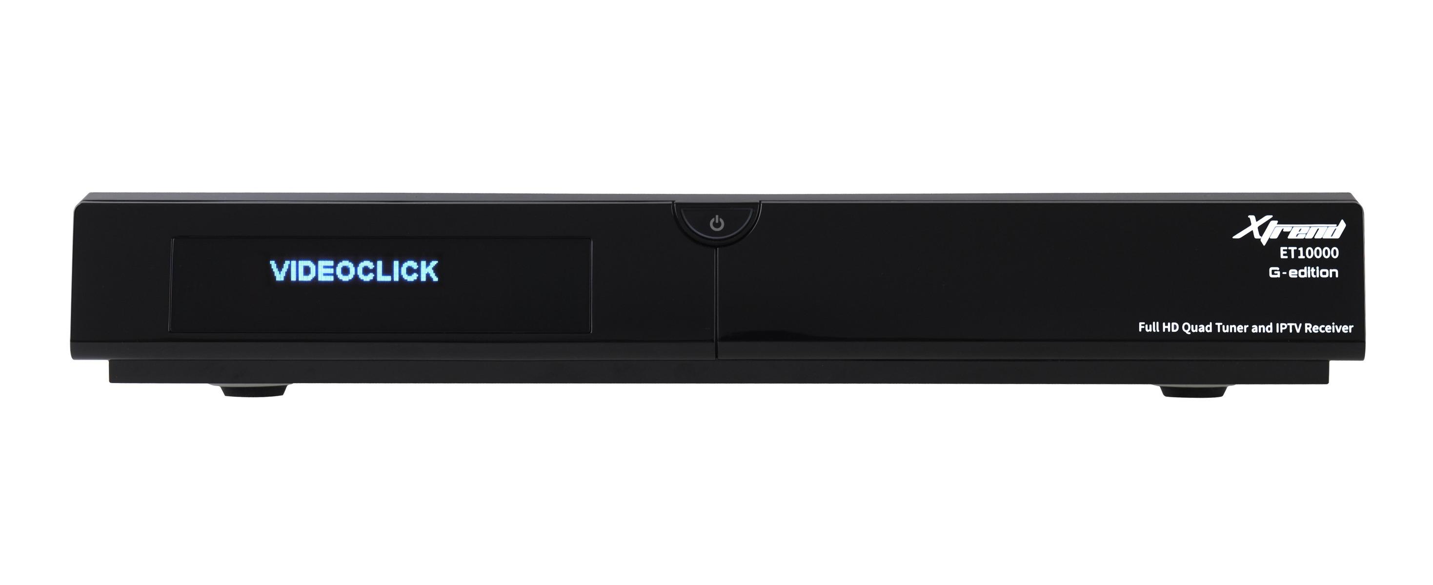 schwarz 2 x DVB-C Tuner, Linux, Full HD, HbbTV, PVR Ready Xtrend ET 10000 Receiver HD 